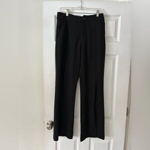 Princess Polly dress pants with slit on the leg color, black size 8
